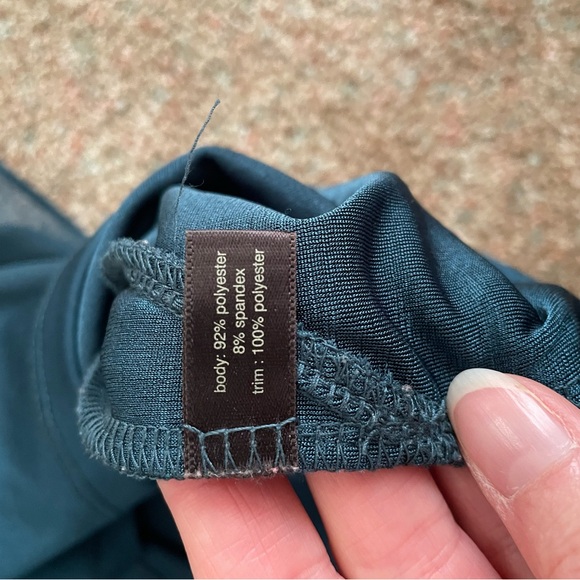 Dark Green Ruffled Top - Picture 6 of 6